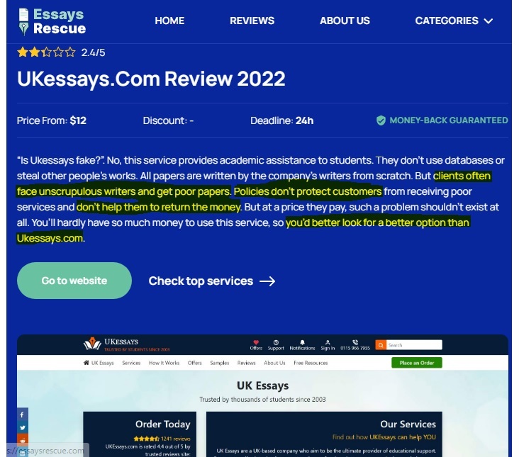 ukessays review and student feedback