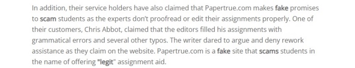 papertrue review and student feedback 4