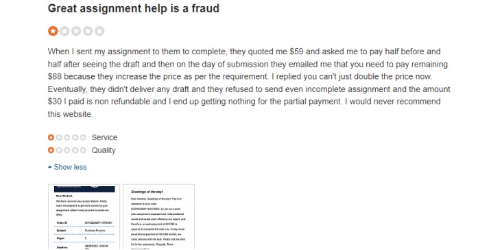 greatassignmenthelp review and student feedback2