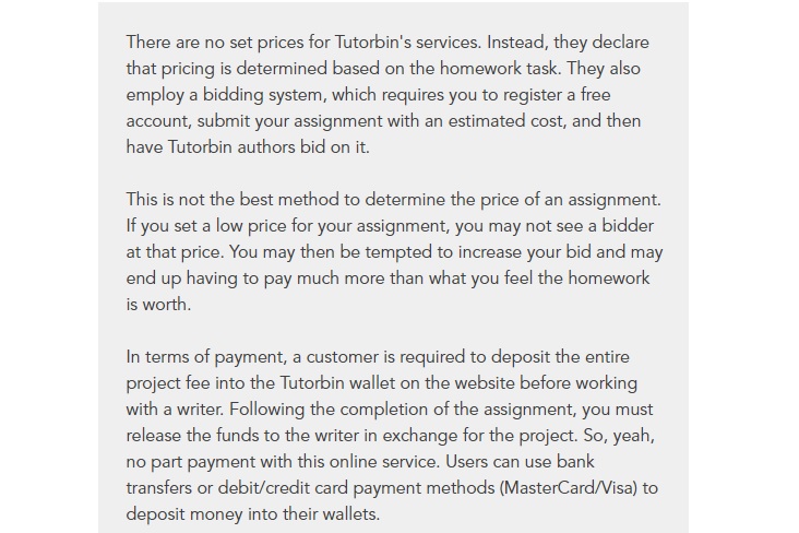 tutorbin review and student feedback